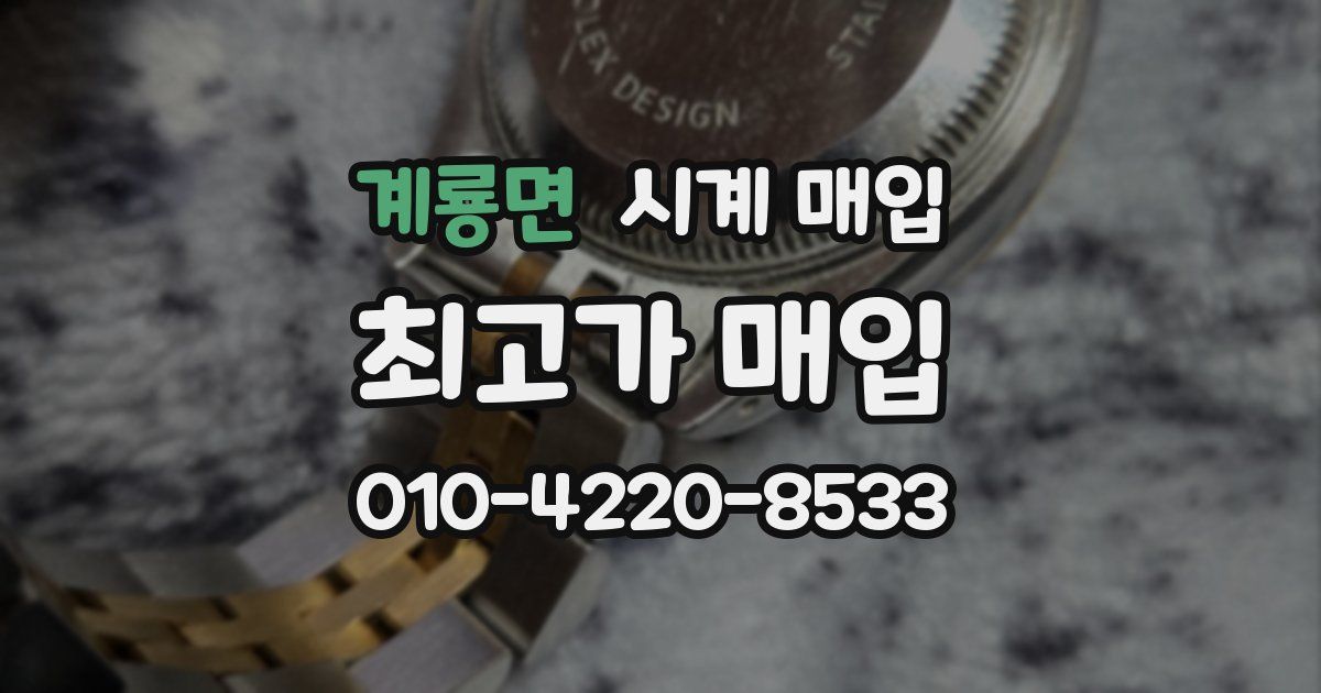 계룡면 시계 매입
