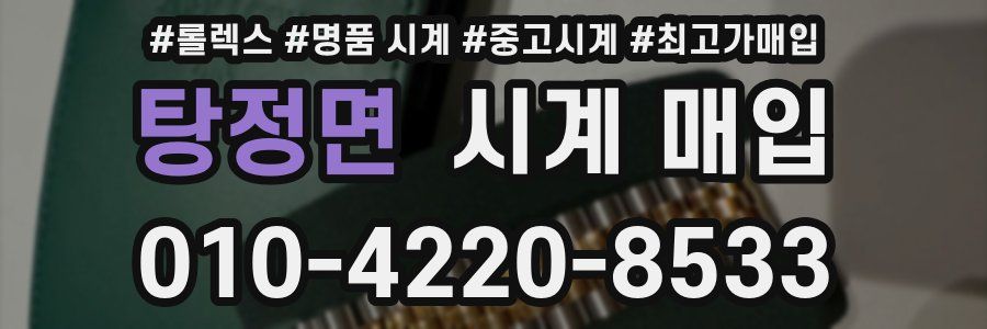 탕정면 시계 매입