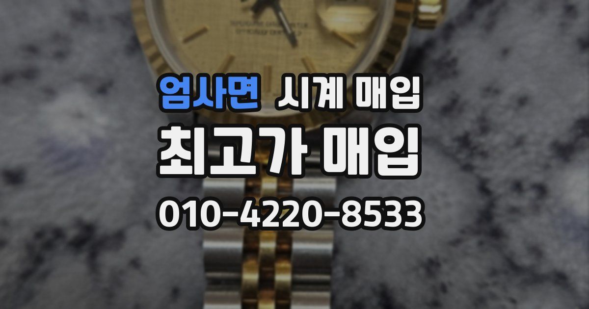 엄사면 시계 매입