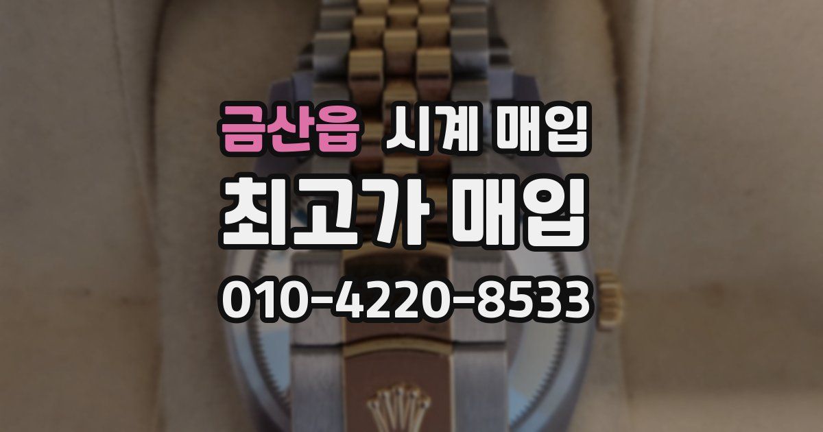 금산읍 시계 매입