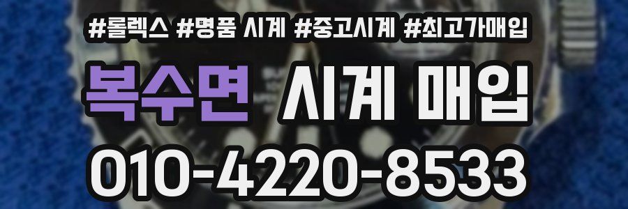 복수면 시계 매입