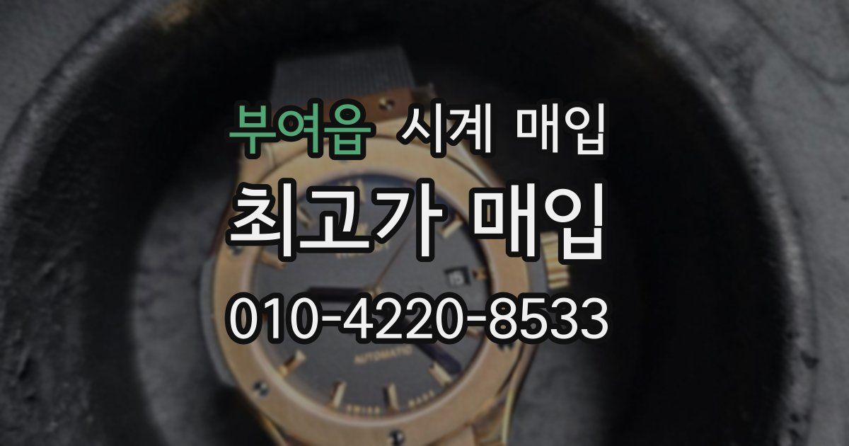 부여읍 시계 매입