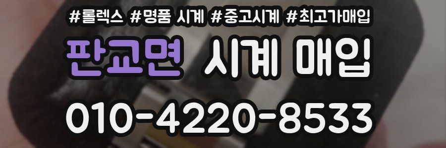 판교면 시계 매입
