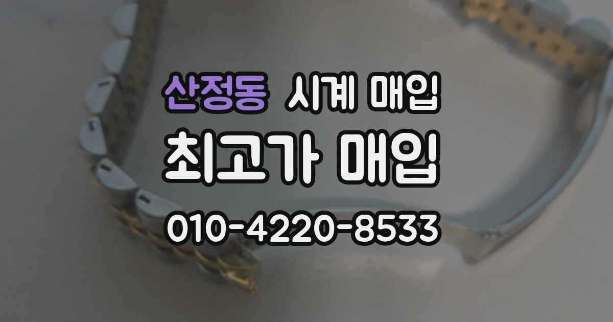 산정동 시계 매입