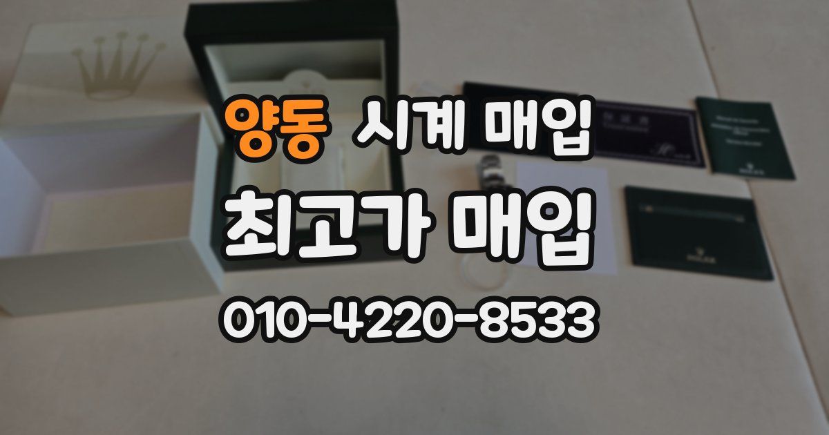 양동 시계 매입