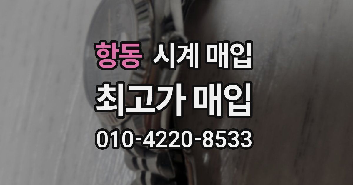 항동 시계 매입