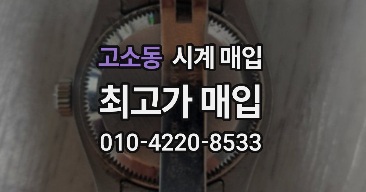 고소동 시계 매입