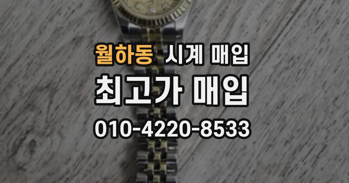 월하동 시계 매입