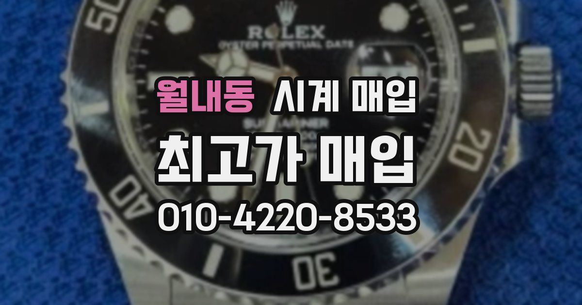 월내동 시계 매입