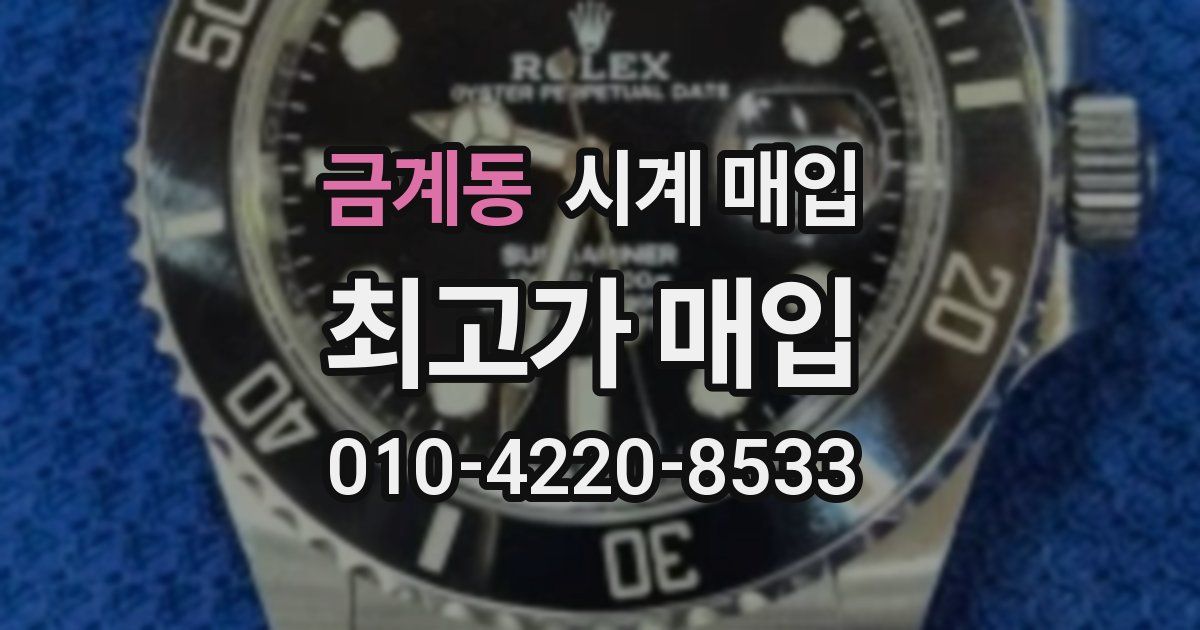 금계동 시계 매입