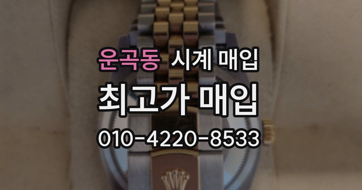 운곡동 시계 매입