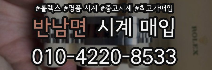 반남면 시계 매입