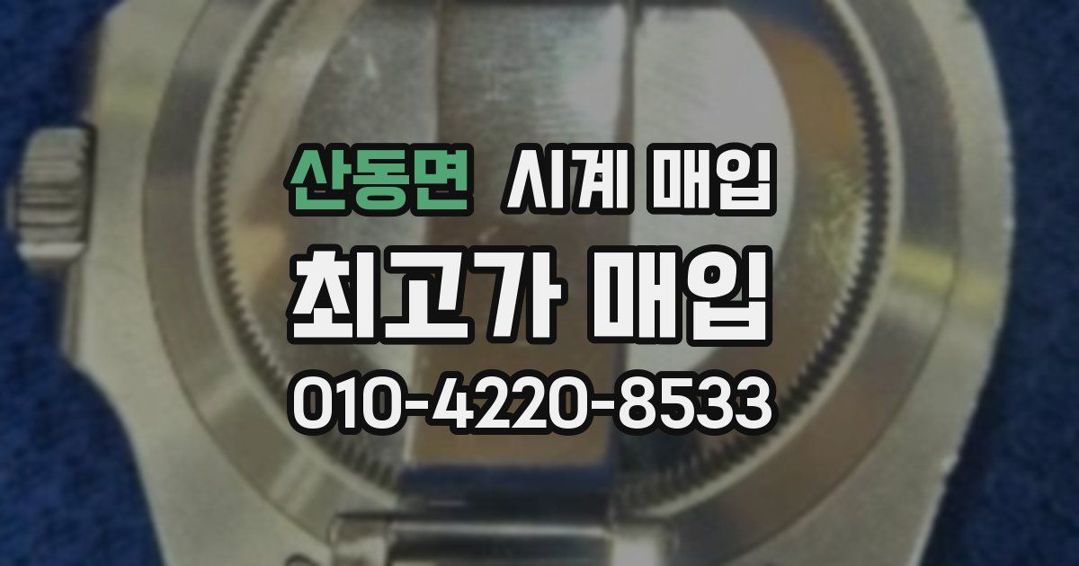 산동면 시계 매입