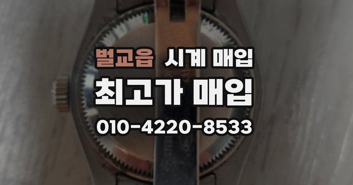 벌교읍 시계 매입