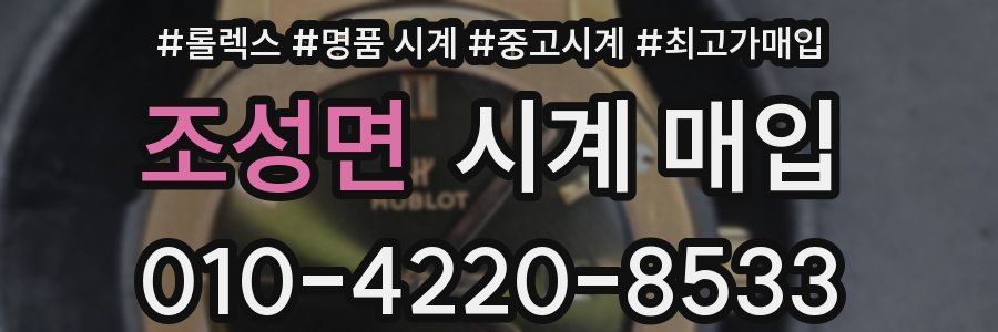 조성면 시계 매입