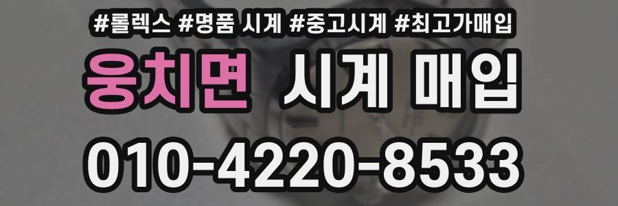 웅치면 시계 매입