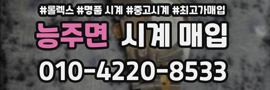 능주면 시계 매입