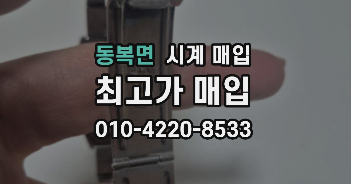 동복면 시계 매입