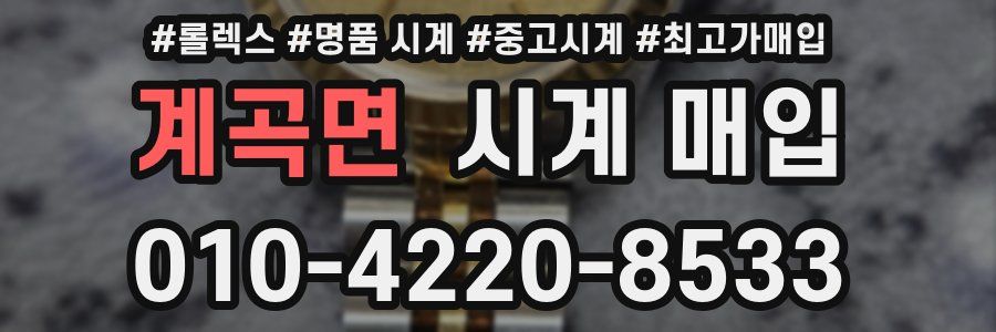 계곡면 시계 매입