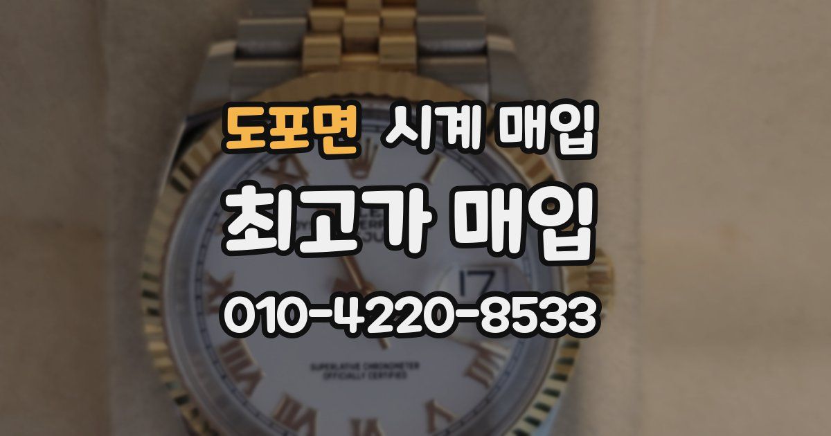 도포면 시계 매입