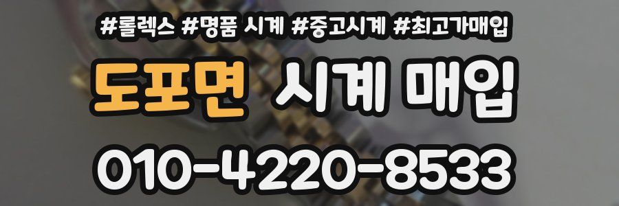 도포면 시계 매입