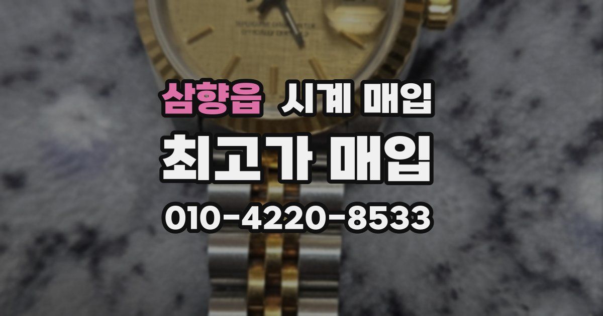 삼향읍 시계 매입