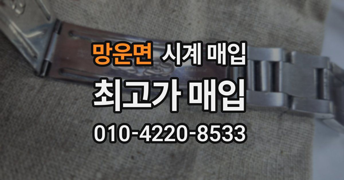 망운면 시계 매입