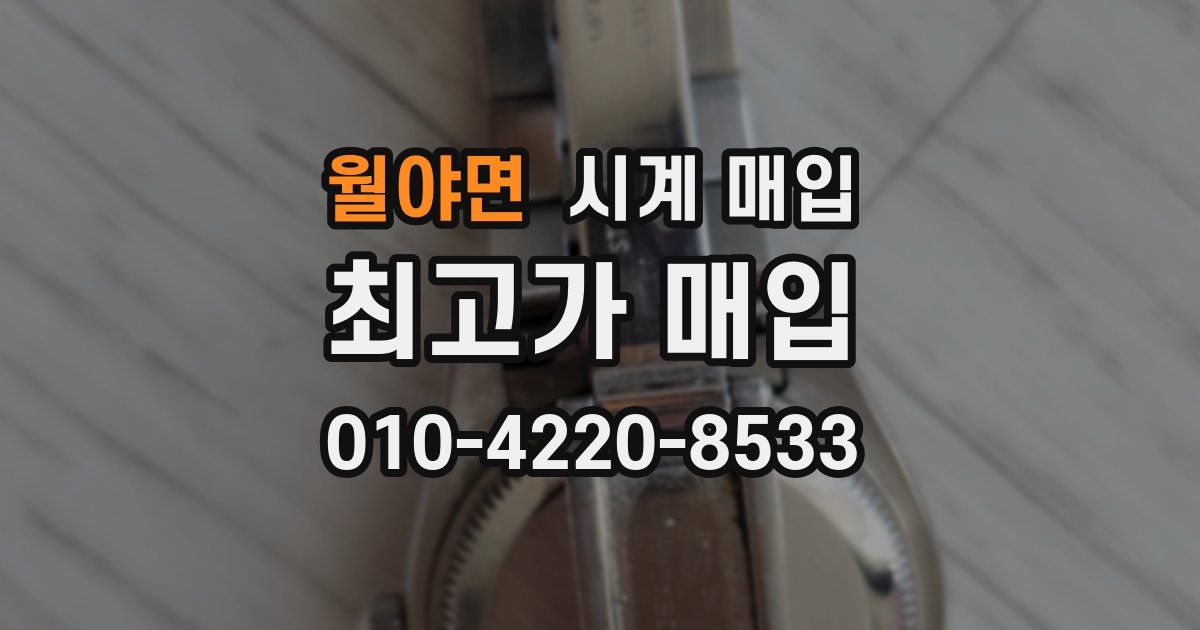 월야면 시계 매입