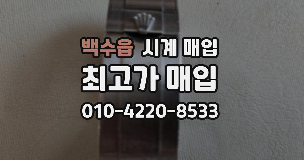 백수읍 시계 매입