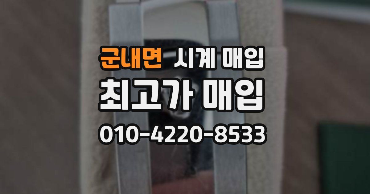 군내면 시계 매입