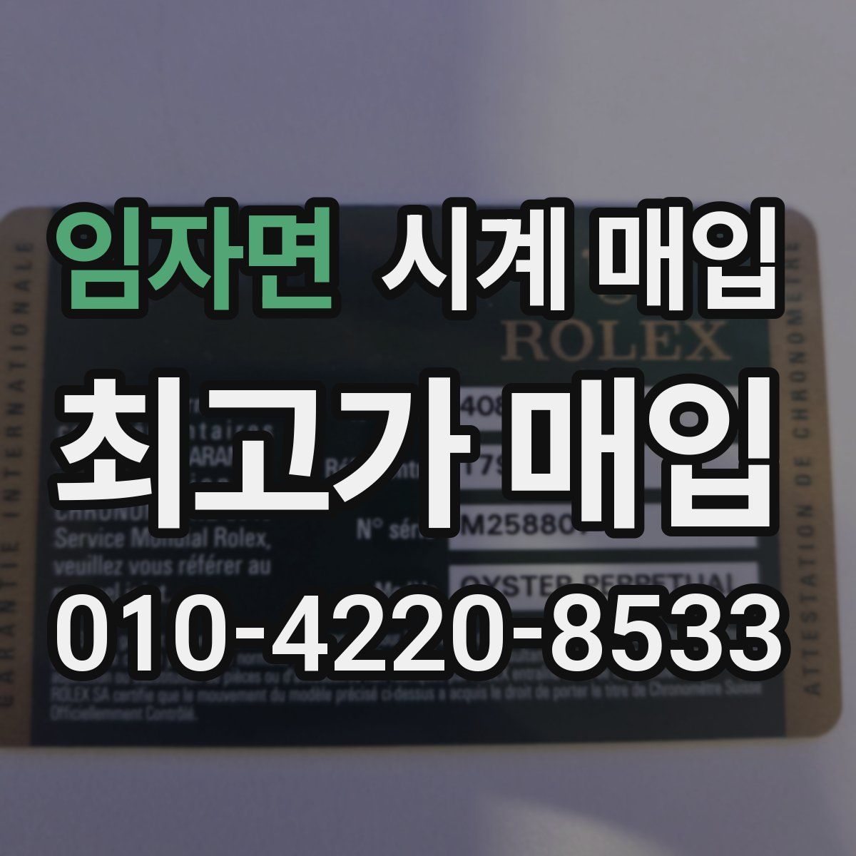 임자면 시계 매입