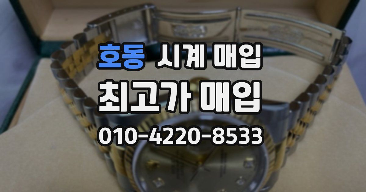 호동 시계 매입