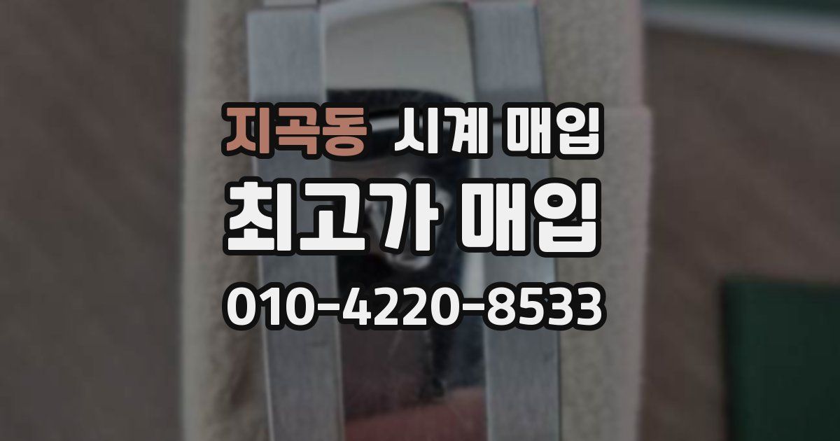 지곡동 시계 매입