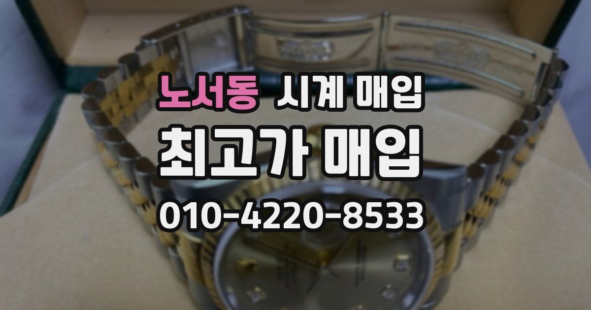 노서동 시계 매입