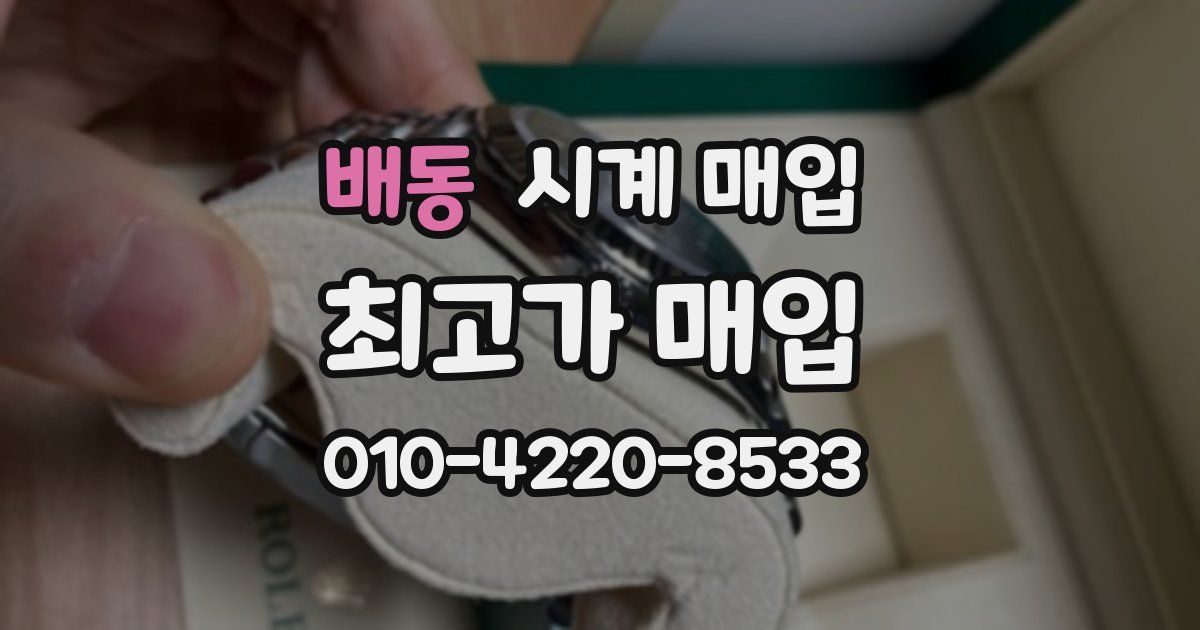배동 시계 매입