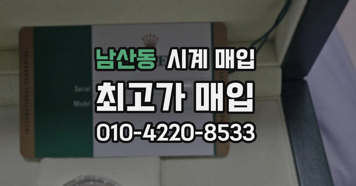 남산동 시계 매입
