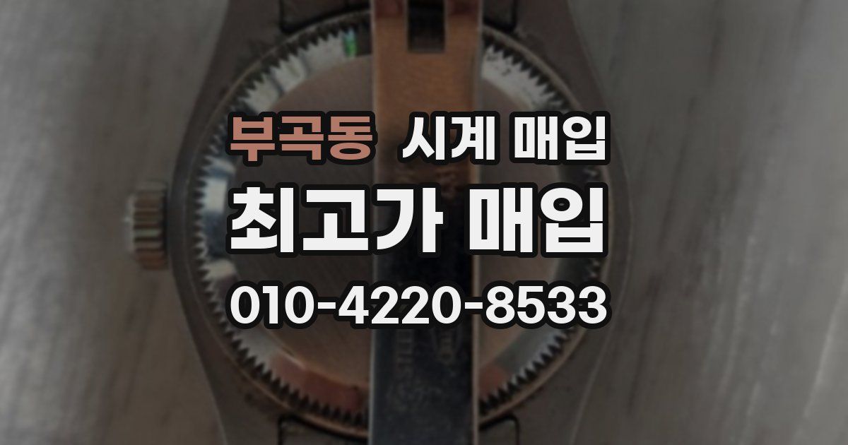 부곡동 시계 매입