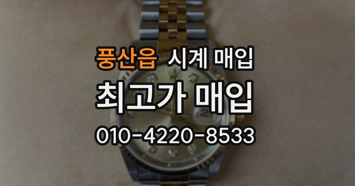 풍산읍 시계 매입