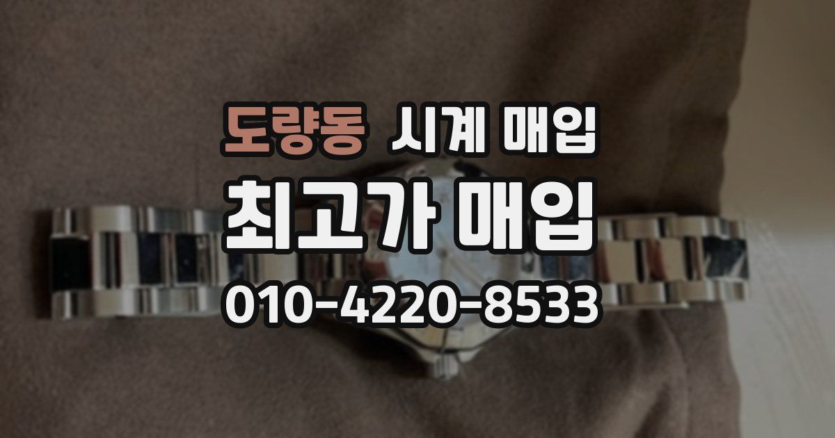 도량동 시계 매입