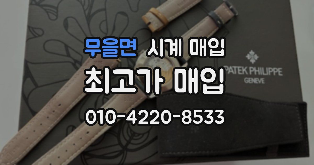 무을면 시계 매입