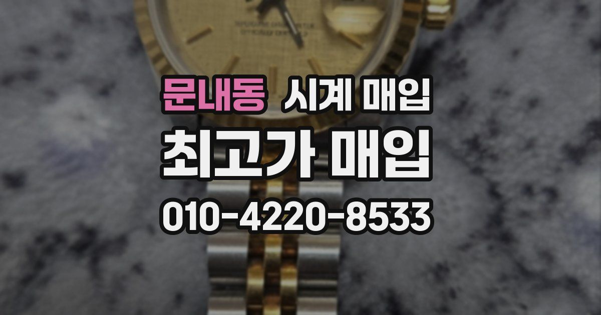 문내동 시계 매입