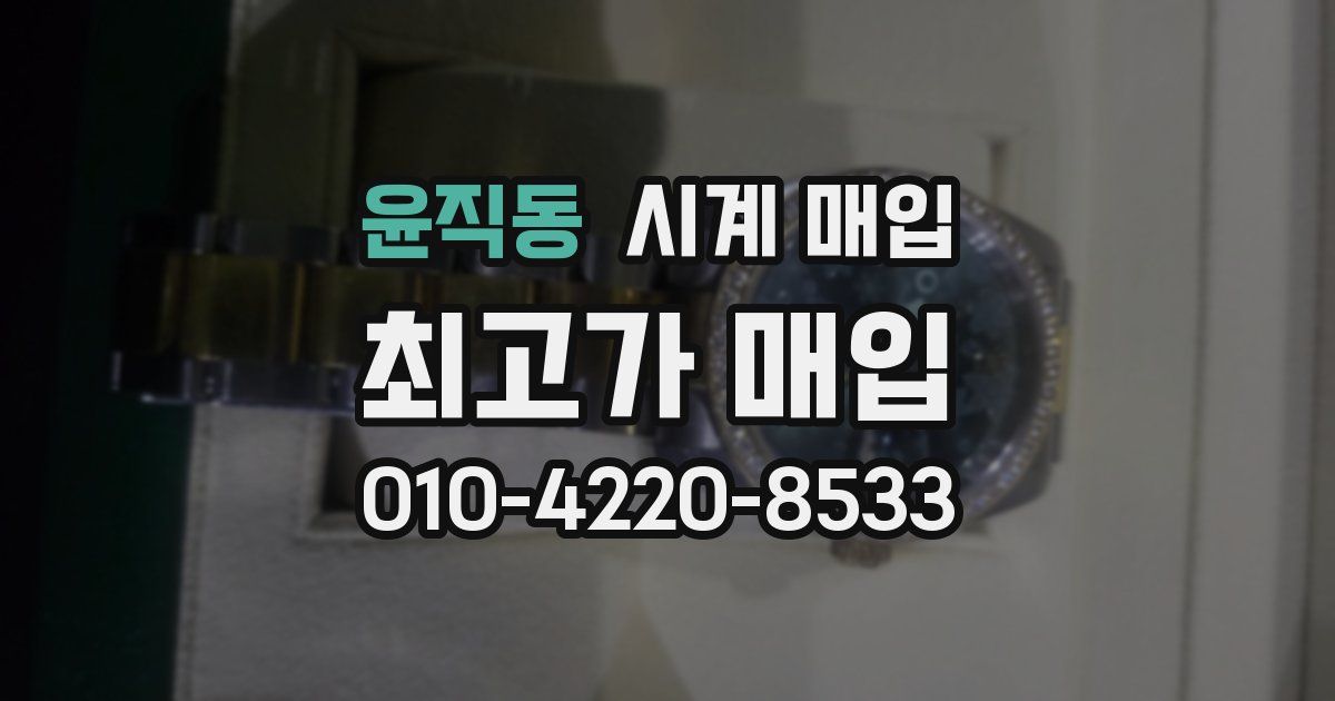 윤직동 시계 매입