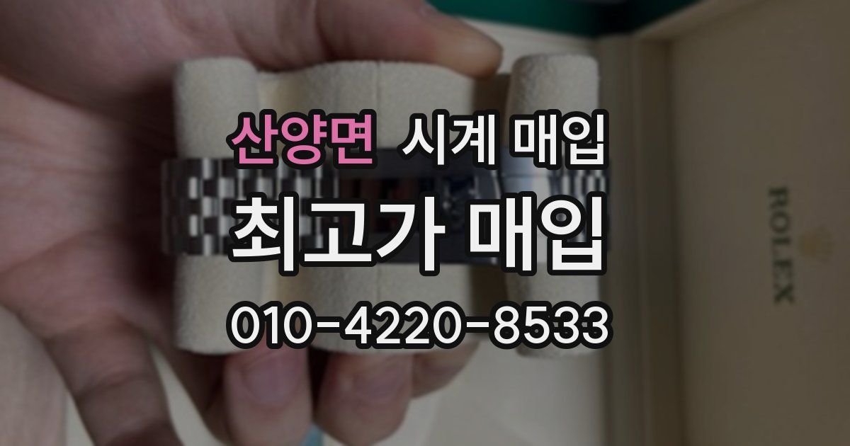 산양면 시계 매입