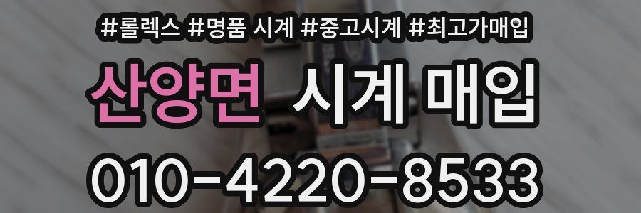 산양면 시계 매입