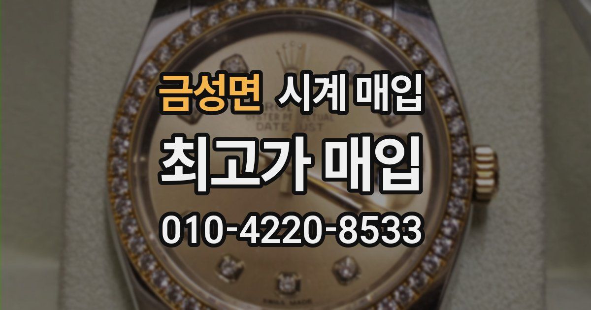금성면 시계 매입