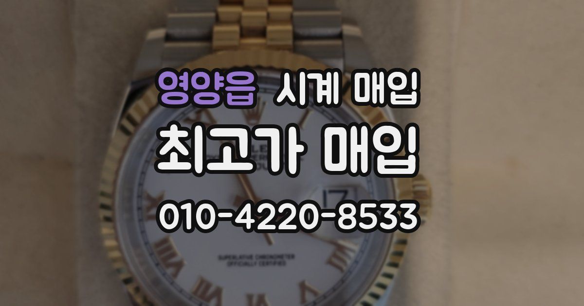 영양읍 시계 매입