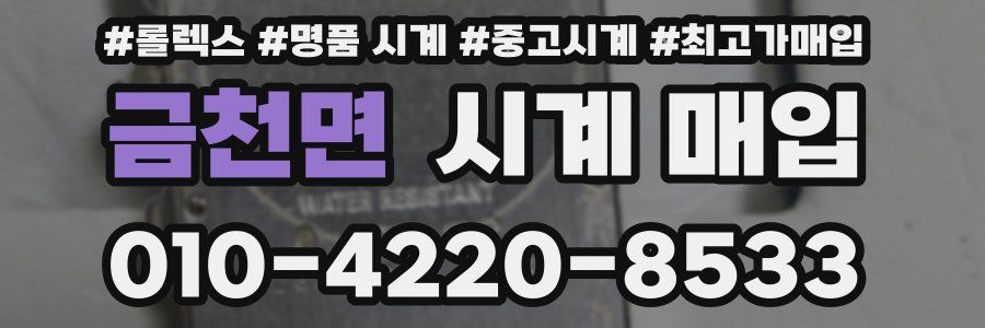 금천면 시계 매입