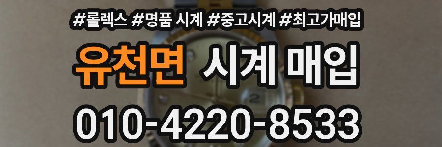 유천면 시계 매입
