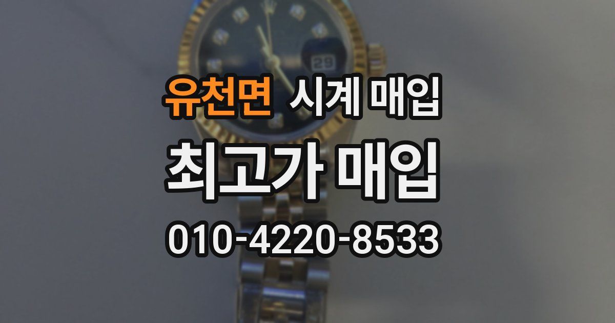 유천면 시계 매입