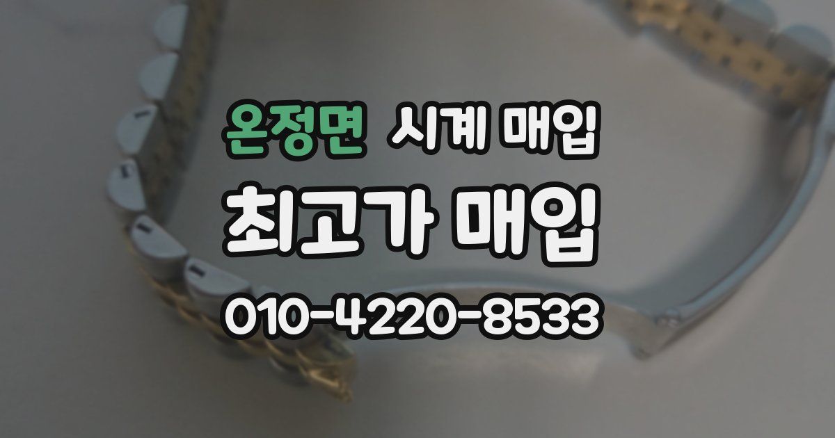 온정면 시계 매입